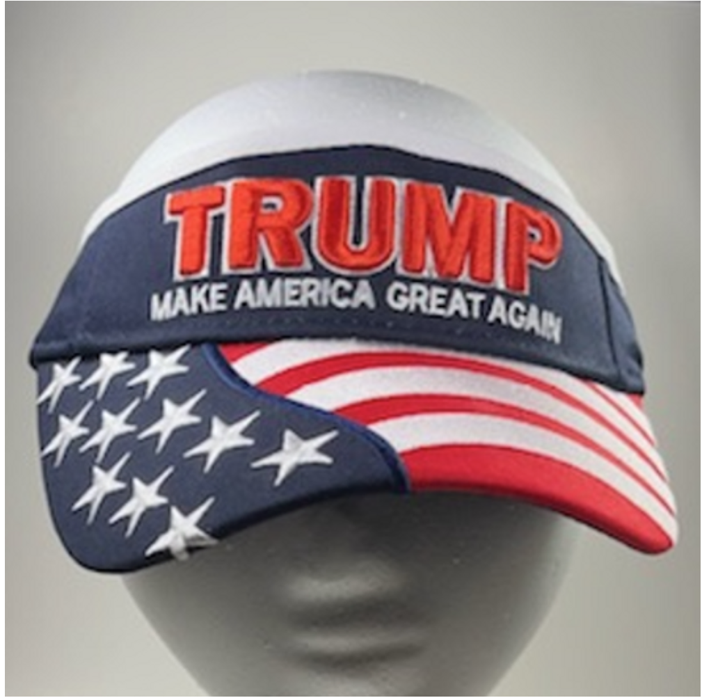 Trump "Make America Great Again" American Flag Visor