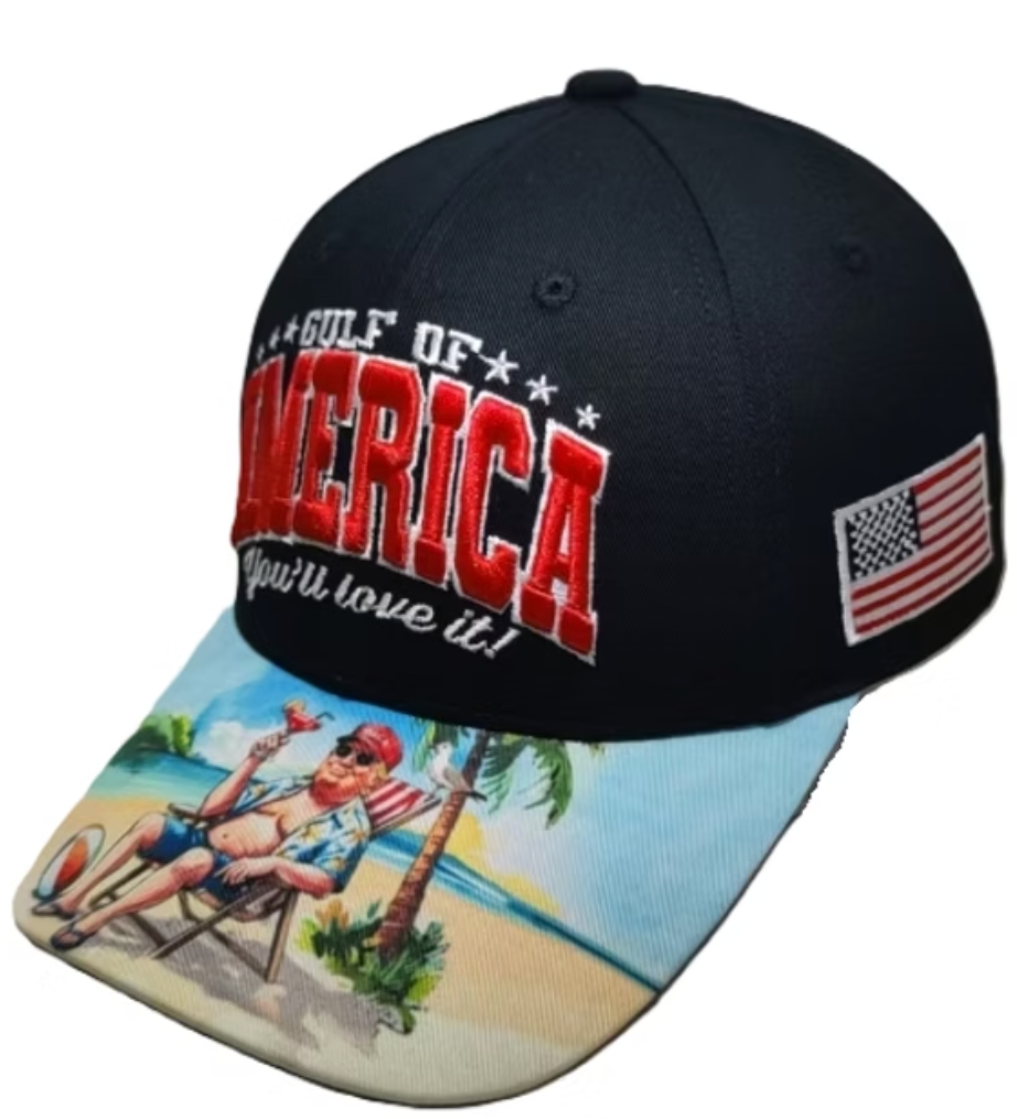 Gulf Of America Caps - Available in Red, White, Blue or Black