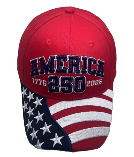 America 250th Anniversary Caps