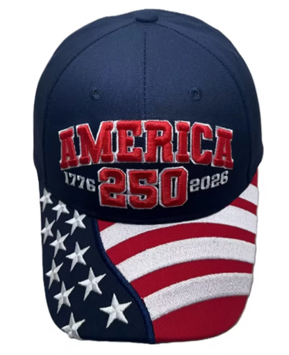 America 250th Anniversary Caps