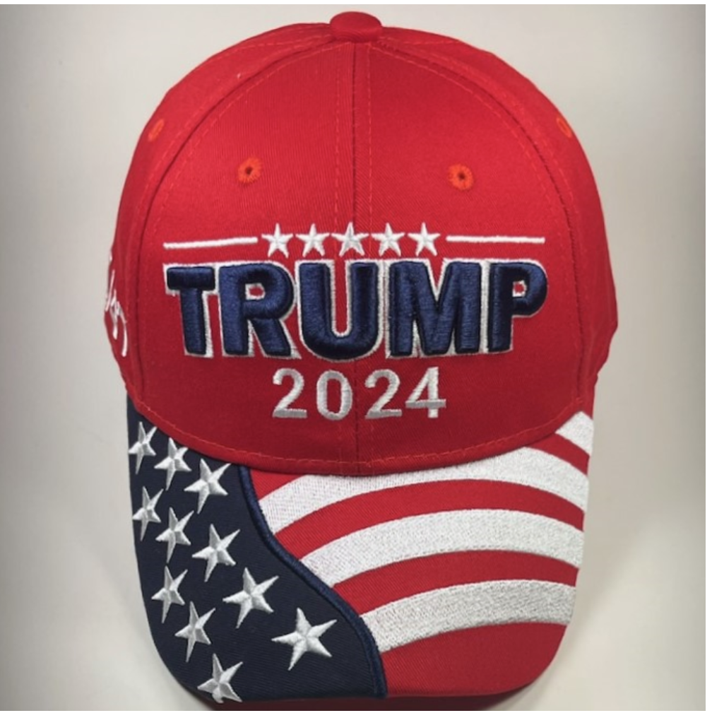 Trump 45/47 2024 American Flag Cap