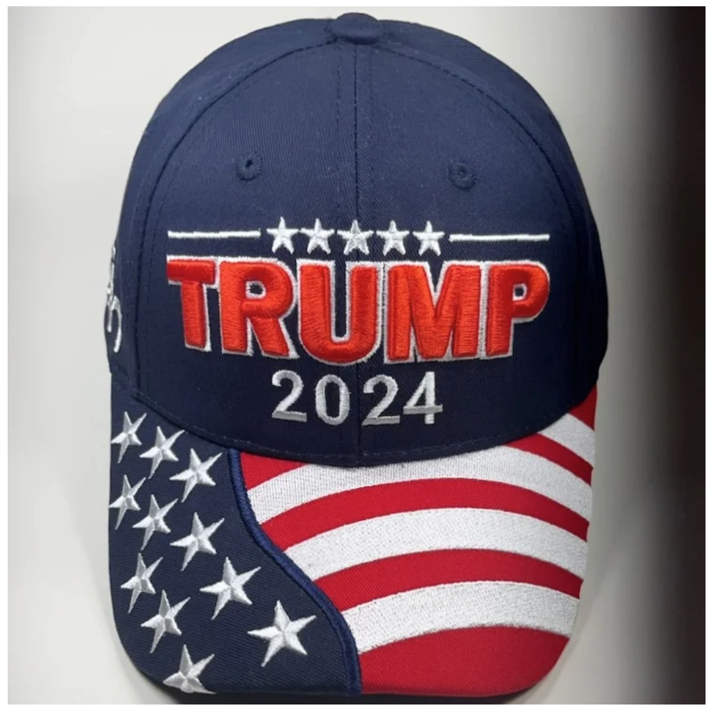 Trump 45/47 2024 American Flag Cap