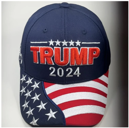 Trump 45/47 2024 American Flag Cap