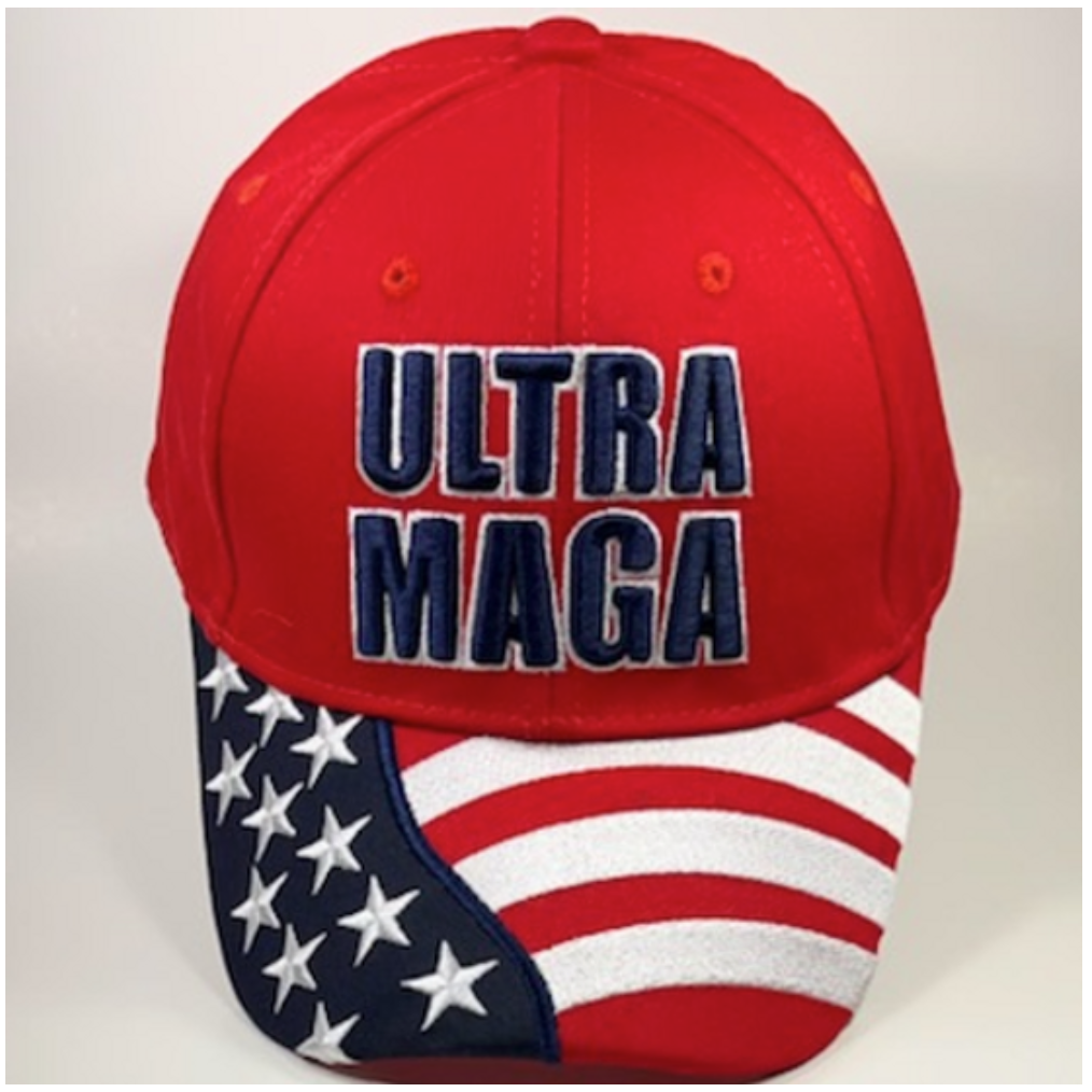 Ultra MAGA American Flag Cap