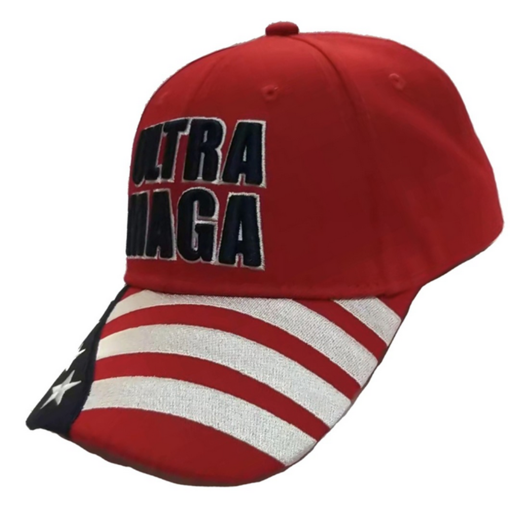 Ultra MAGA American Flag Cap