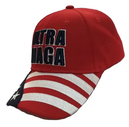 Ultra MAGA American Flag Cap