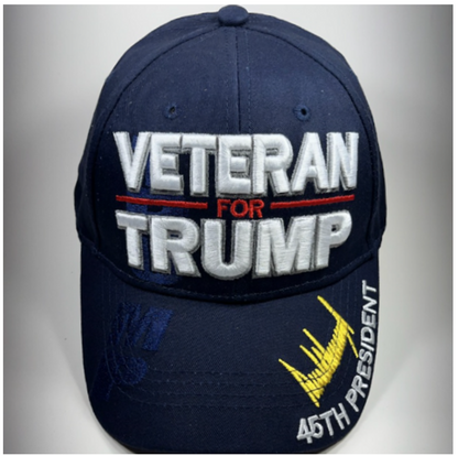 Veteran For Trump Caps