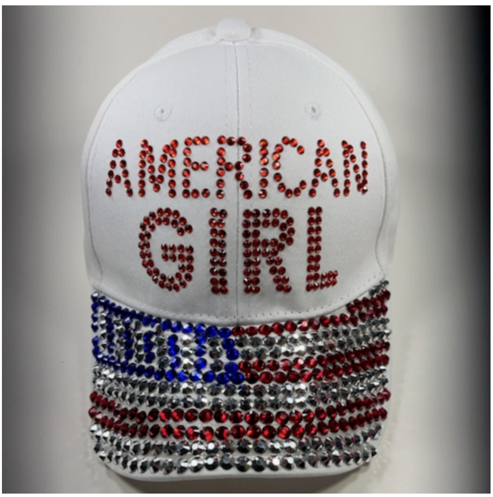 American Girl Rhinestone Cap
