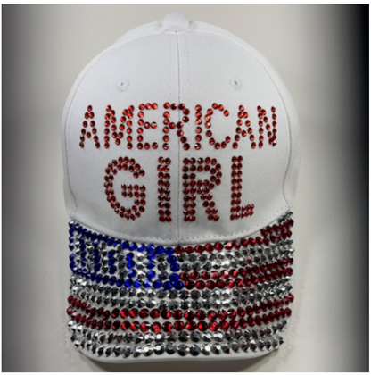 American Girl Rhinestone Cap