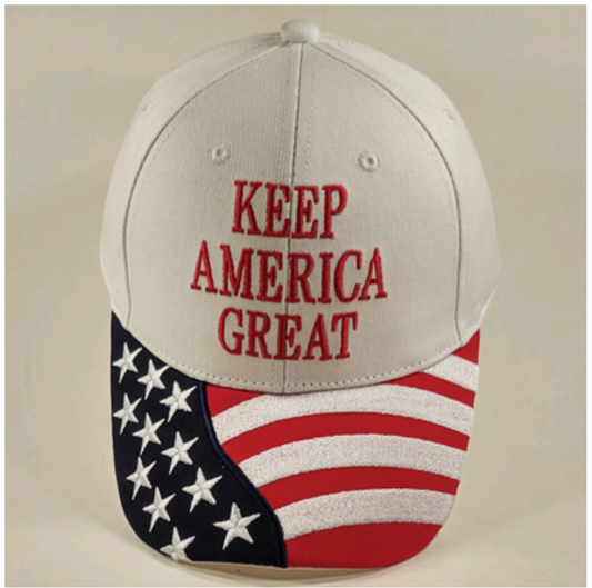 American Flag "Keep America Great" Cap.