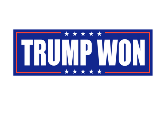 Trump Won bumper sticker