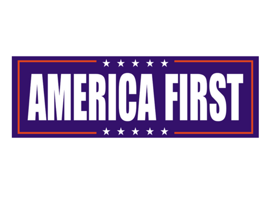 America First bumper sticker