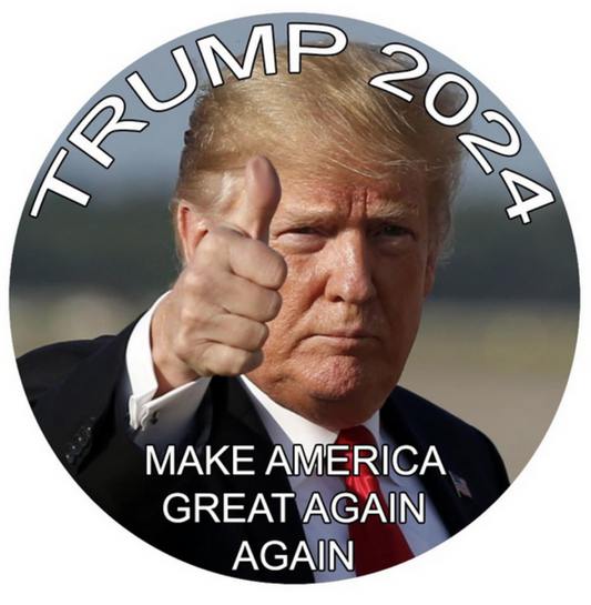 Trump 2024 Make America Great Again Again button