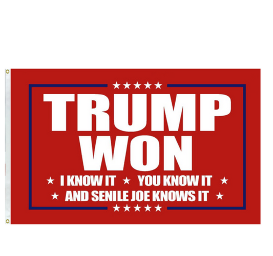 Trump Won Red Banner
