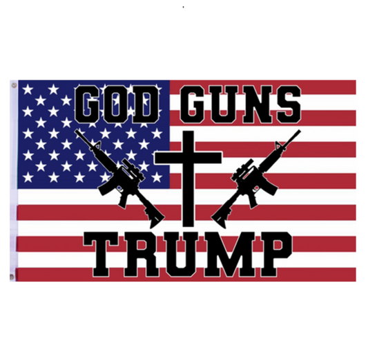 God Guns Trump Flag
