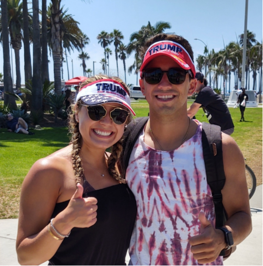 Trump "Keep America Great" American Flag Visor