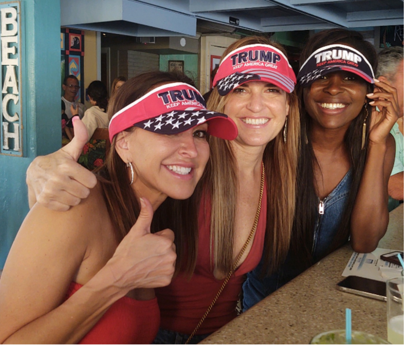 Trump "Keep America Great" American Flag Visor