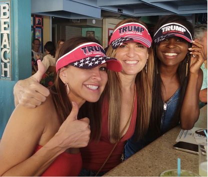 Trump "Keep America Great" American Flag Visor