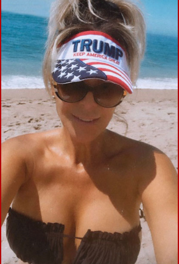 Trump "Keep America Great" American Flag Visor