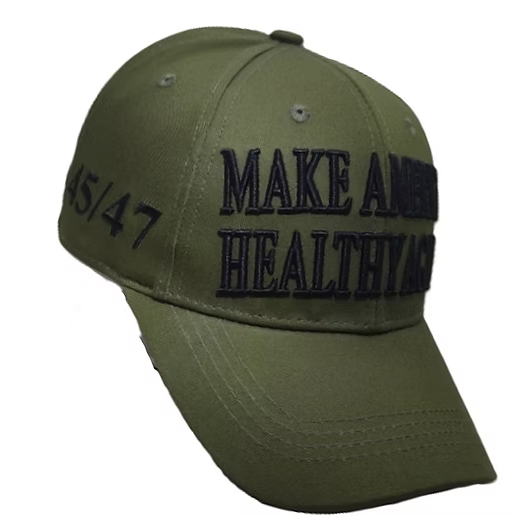 Make America Healthy Again 45/47 Cap – Available in Olive Green