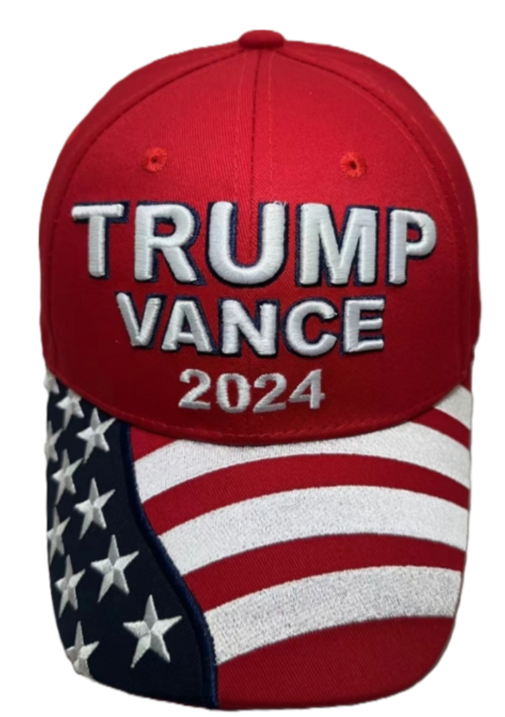 American Flag  "Trump Vance 2024" Cap