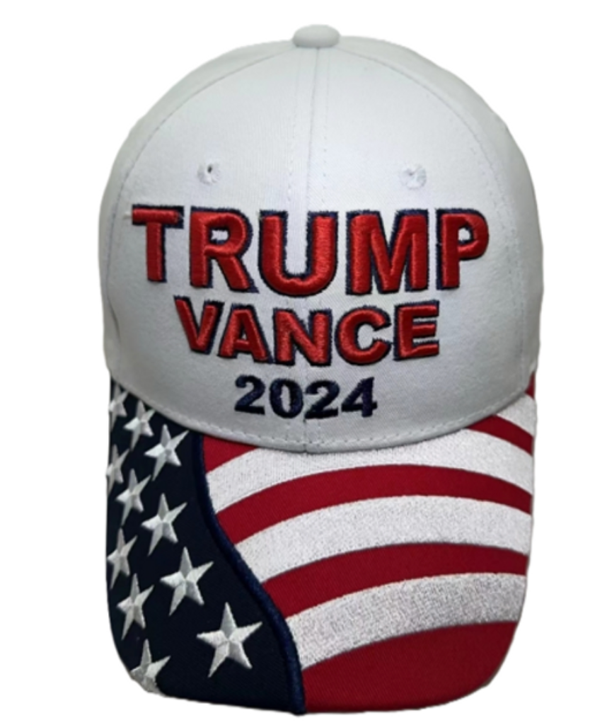 American Flag  "Trump Vance 2024" Cap