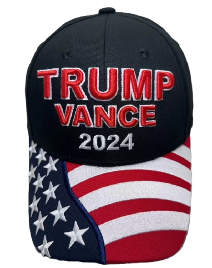 American Flag  "Trump Vance 2024" Cap