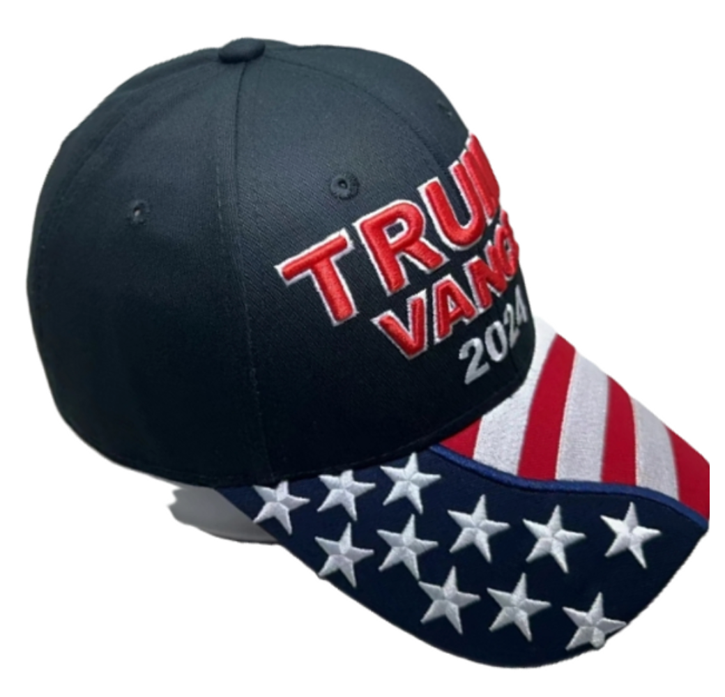 American Flag  "Trump Vance 2024" Cap