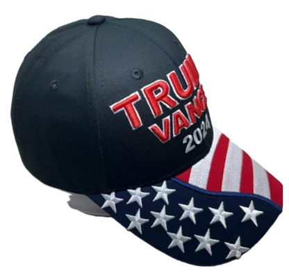 American Flag  "Trump Vance 2024" Cap