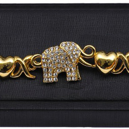 Gold Elephant Bracelet